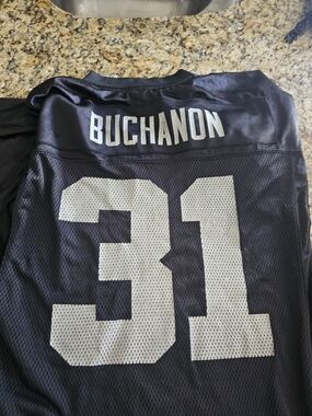Men's Black Football Jersey with 'Buchanon' Name and 31 Number
